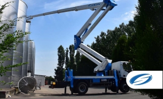 Piattaforma su autocarro Socage 37DJ speed sbarccio posteriore