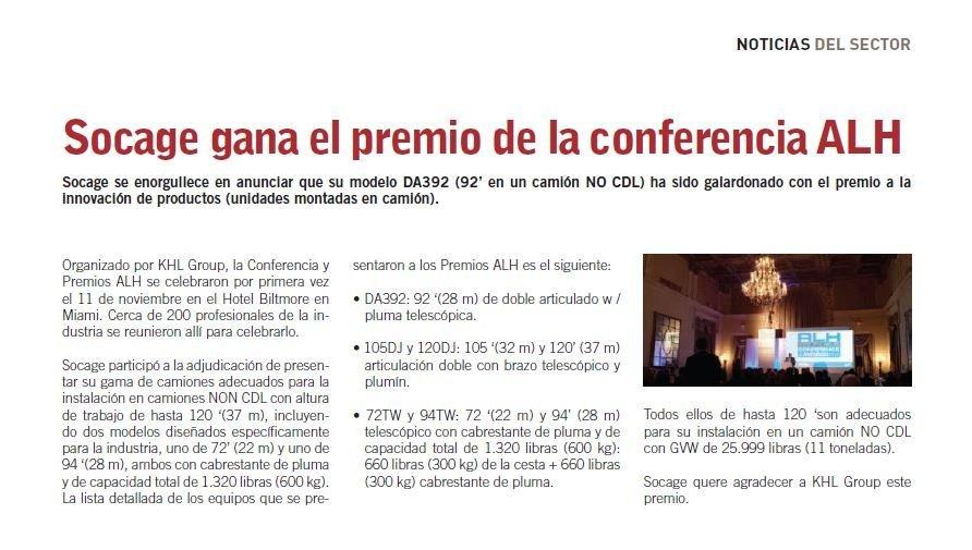 socage gana el premio de la conferencia alh 2 4